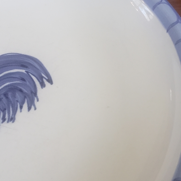 Folkcraft stoneware Morning Farm set of two salad small side dishes - Picture 5 of 14